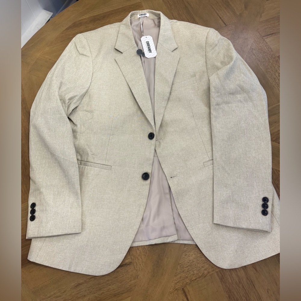 Elegant Beige Men's Blazer